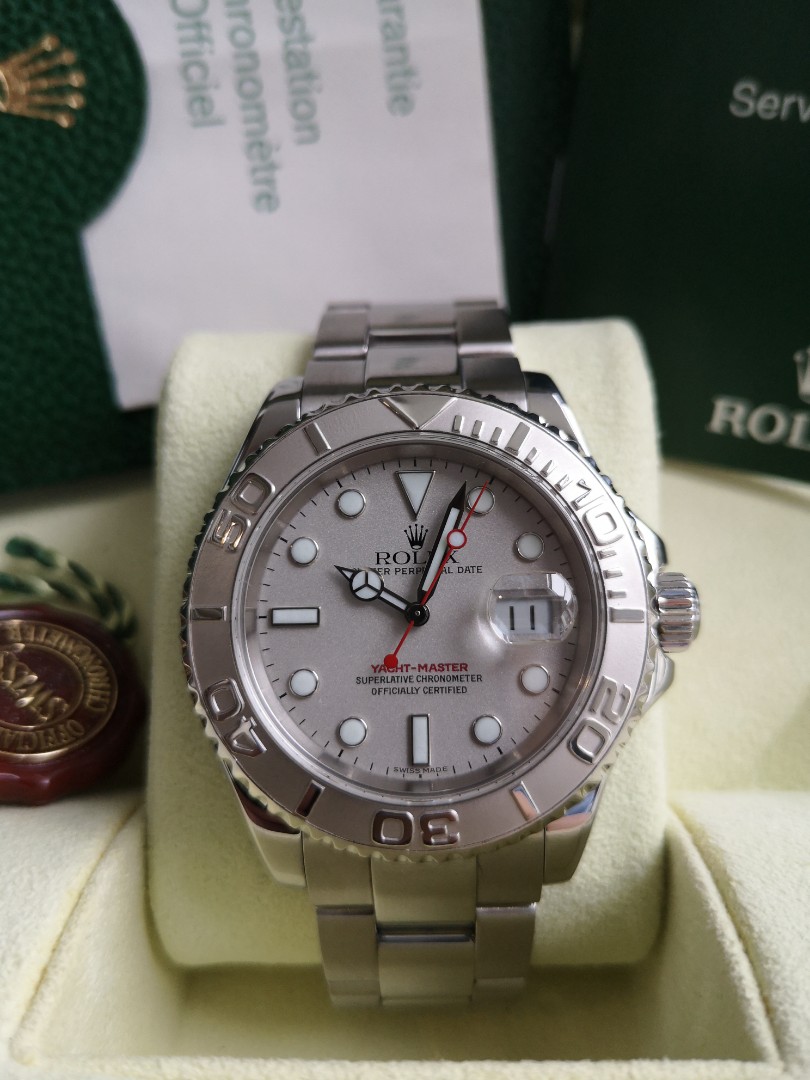 Rolex Yacht-Master 16622 Platinum 40mm Automatic, Luxury, Watches 