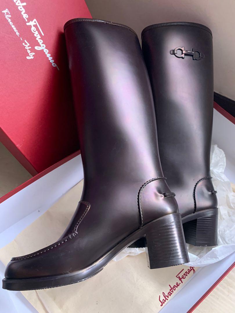 salvatore ferragamo rain boots Loafers Carousell