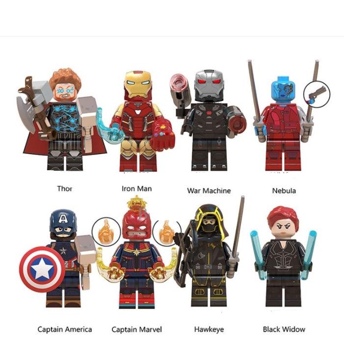 marvel lego minifigures set