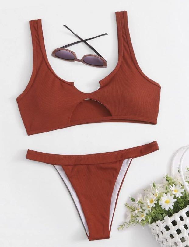 shein cut out bikini