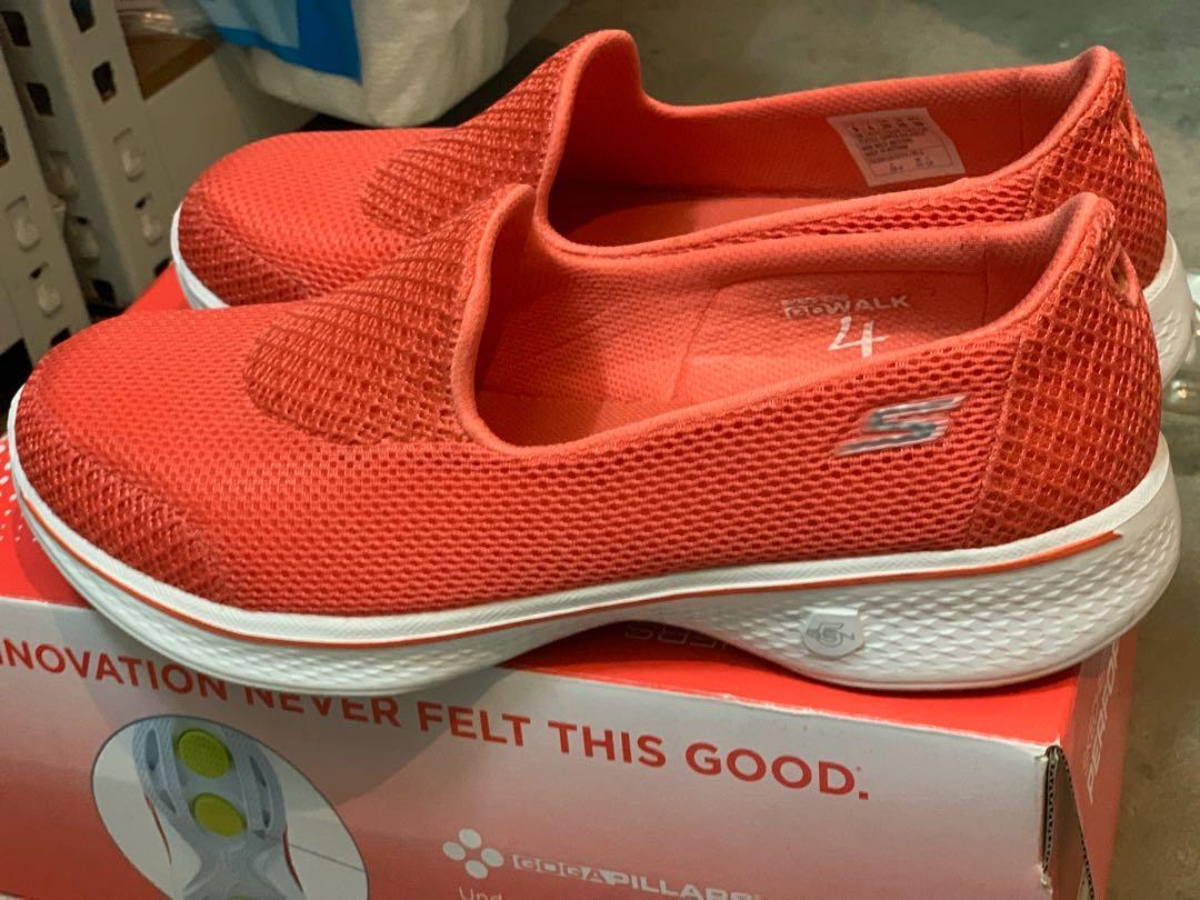 Skechers go walk 2025 4 womens orange
