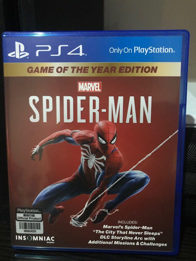 used spider man ps4 game