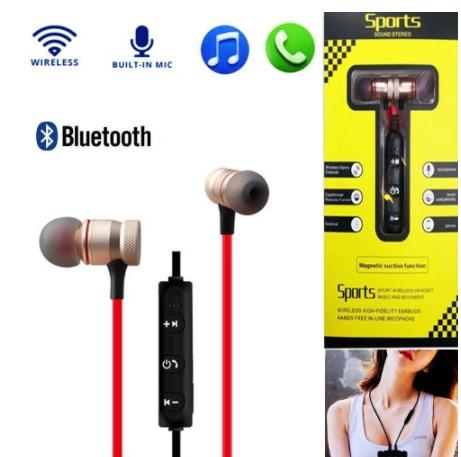 Sports Sound Stereo Wireless Bluetooth Headphones with Mic Audio