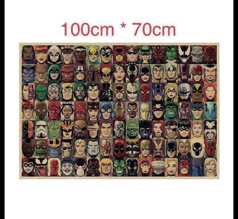 marvel comics characters poster