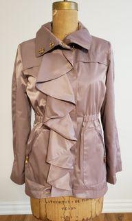 TAHARI Mauve Pink Jacket with Gold Snaps