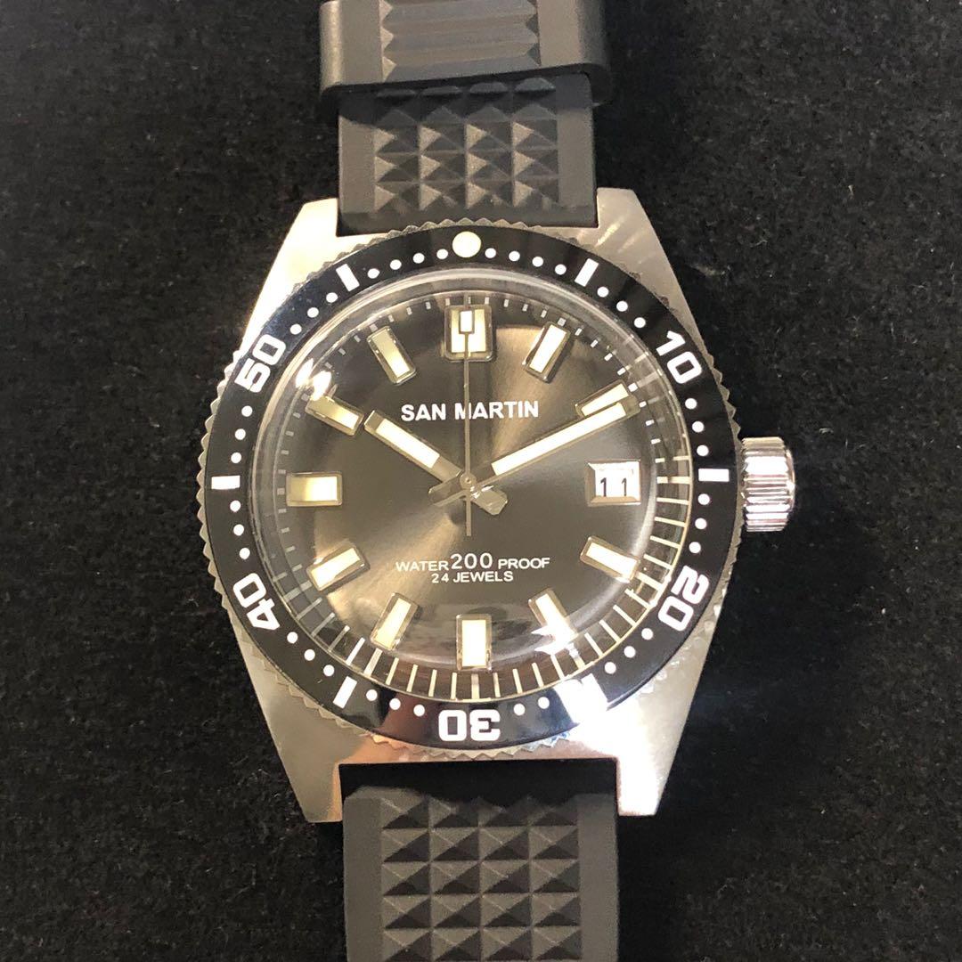 The best design diver watch. The real diver had this watch design on his  wrist in 1965. Very rare price. 62mas homage seiko san martin seiko skx  alternative dive watch vintage style,