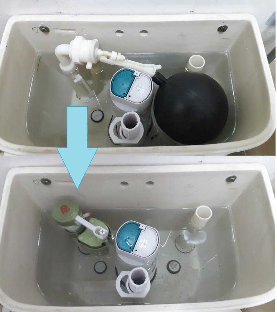 Replacement of Toilet Bowl Fill Valve (Water Inlet), Furniture & Home