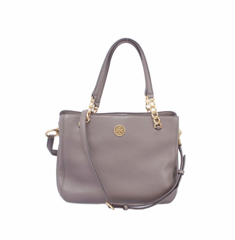 Tory burch mason shop triple compartment satchel