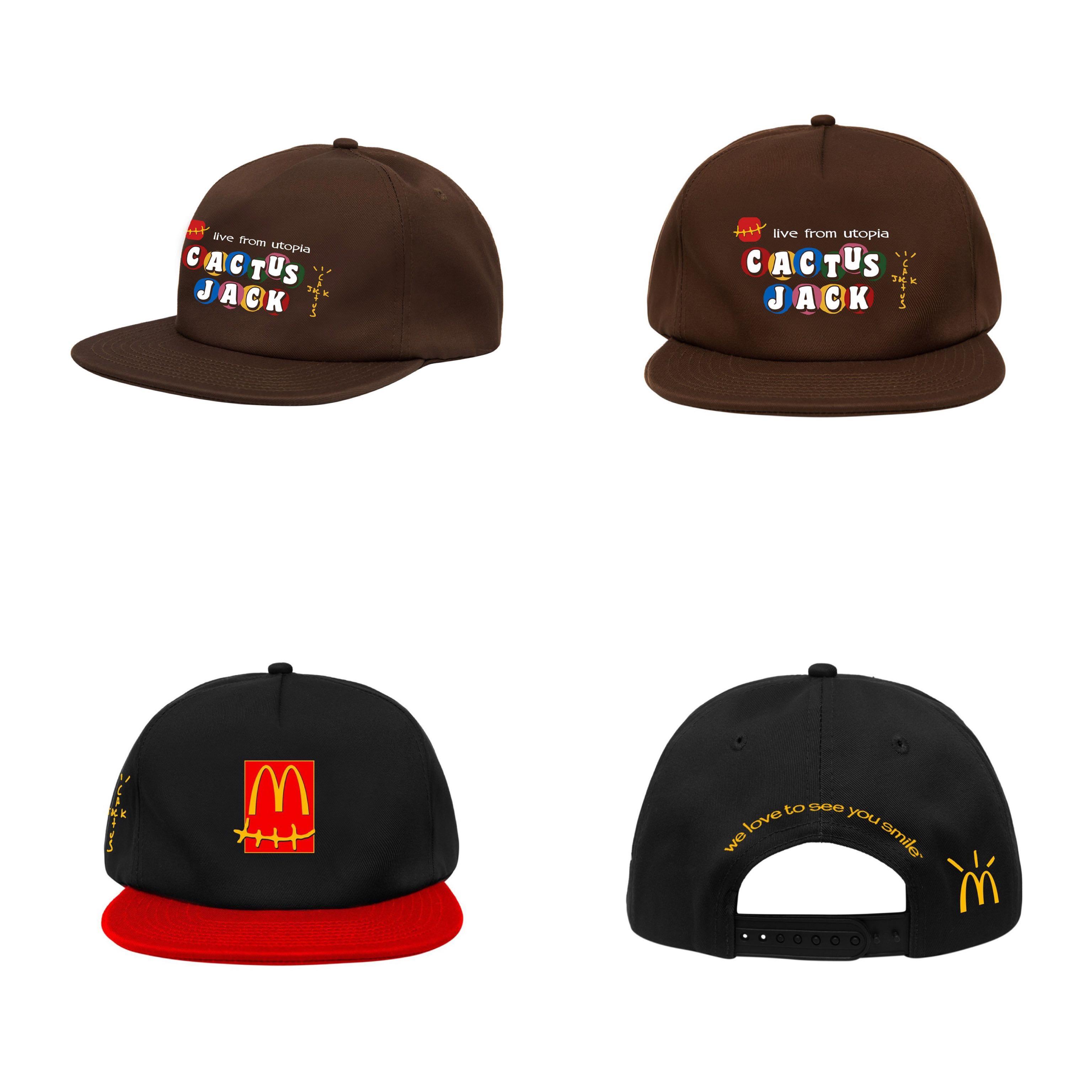 Travis Scott X Macdonald Hat, Men's Fashion, Watches & Accessories, Caps &  Hats on Carousell