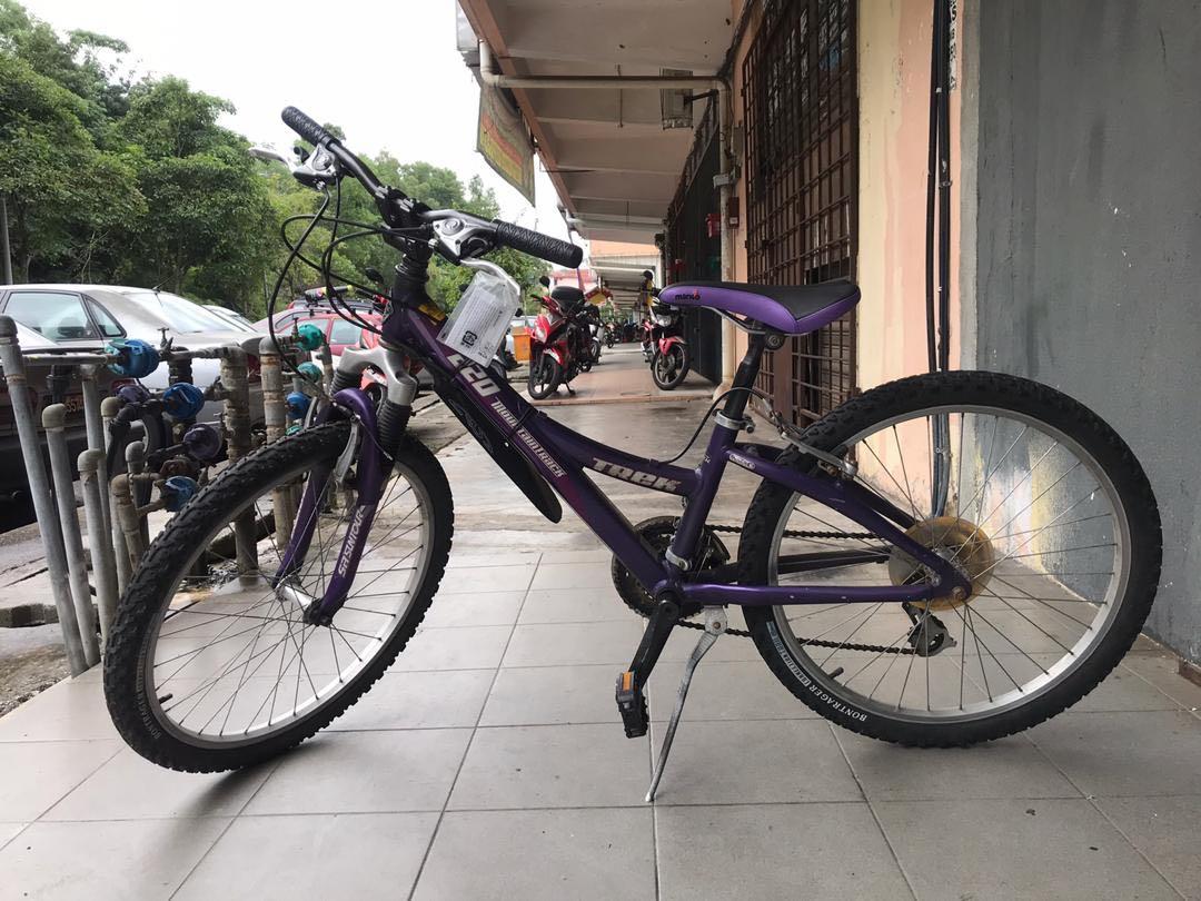 Trek 220 Mountain Bike 24 USED Purple Black Sports