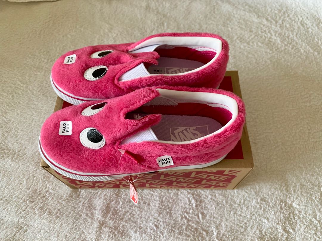 Furry vans slip ons new arrivals
