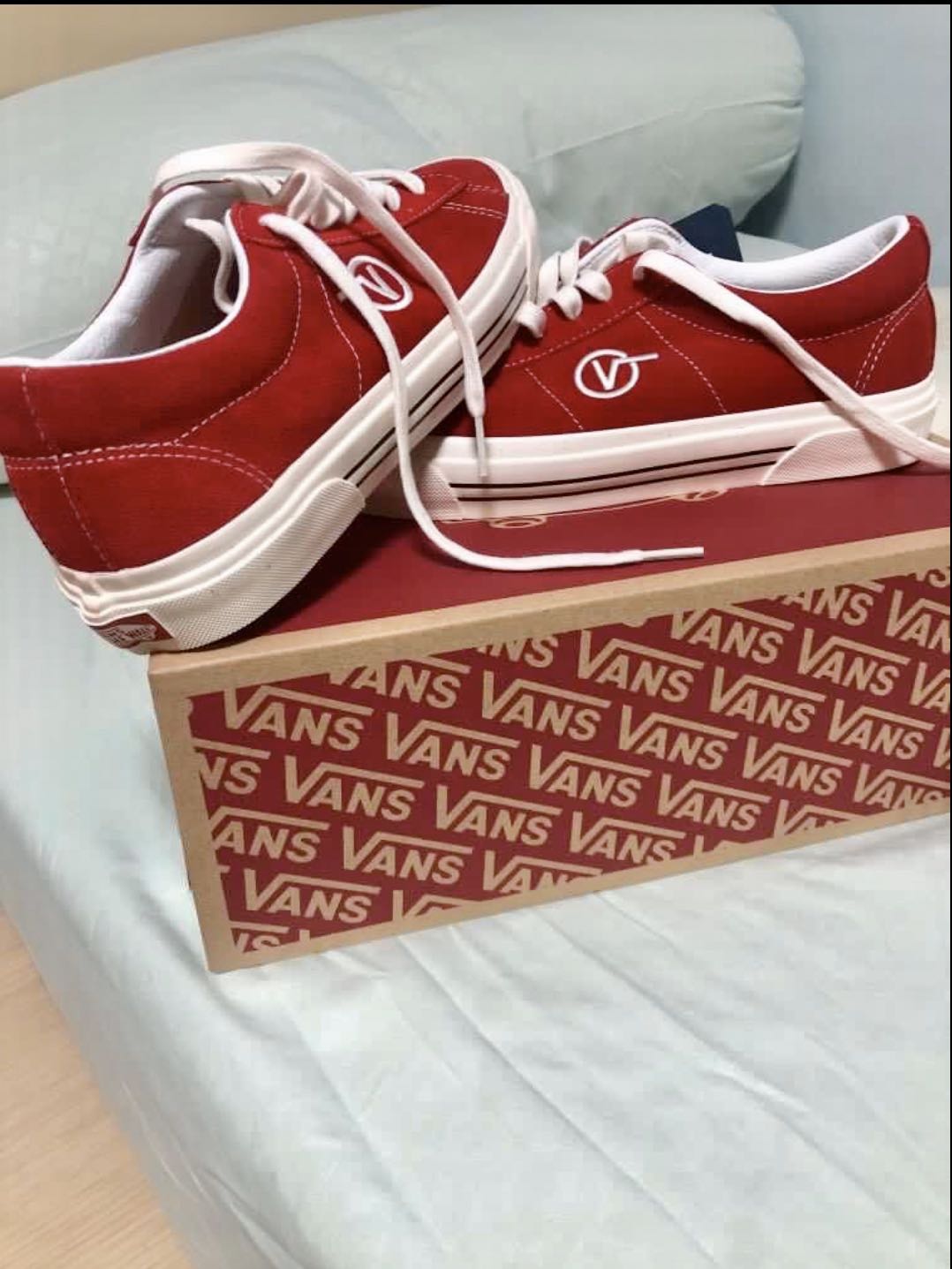 van red shoes