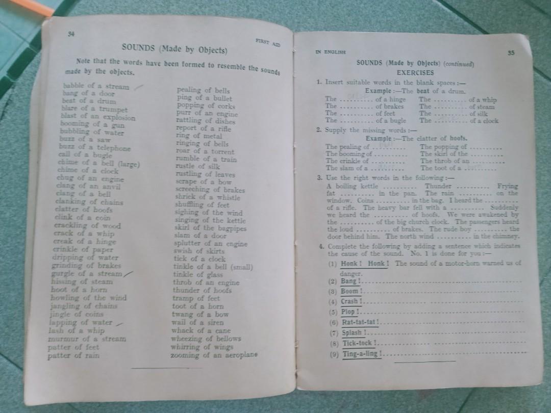 Vintage Book, The New First Aid in English by Angus Maciver., Hobbies