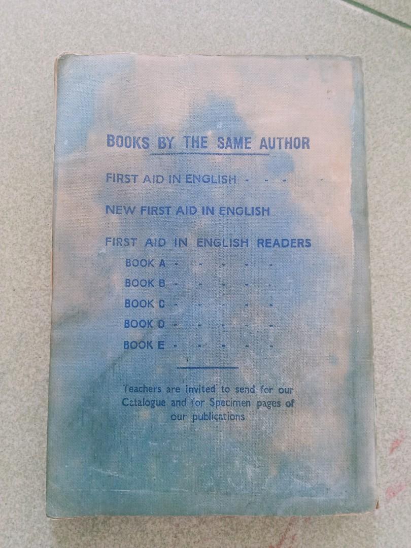 Vintage Book, The New First Aid in English by Angus Maciver., Hobbies