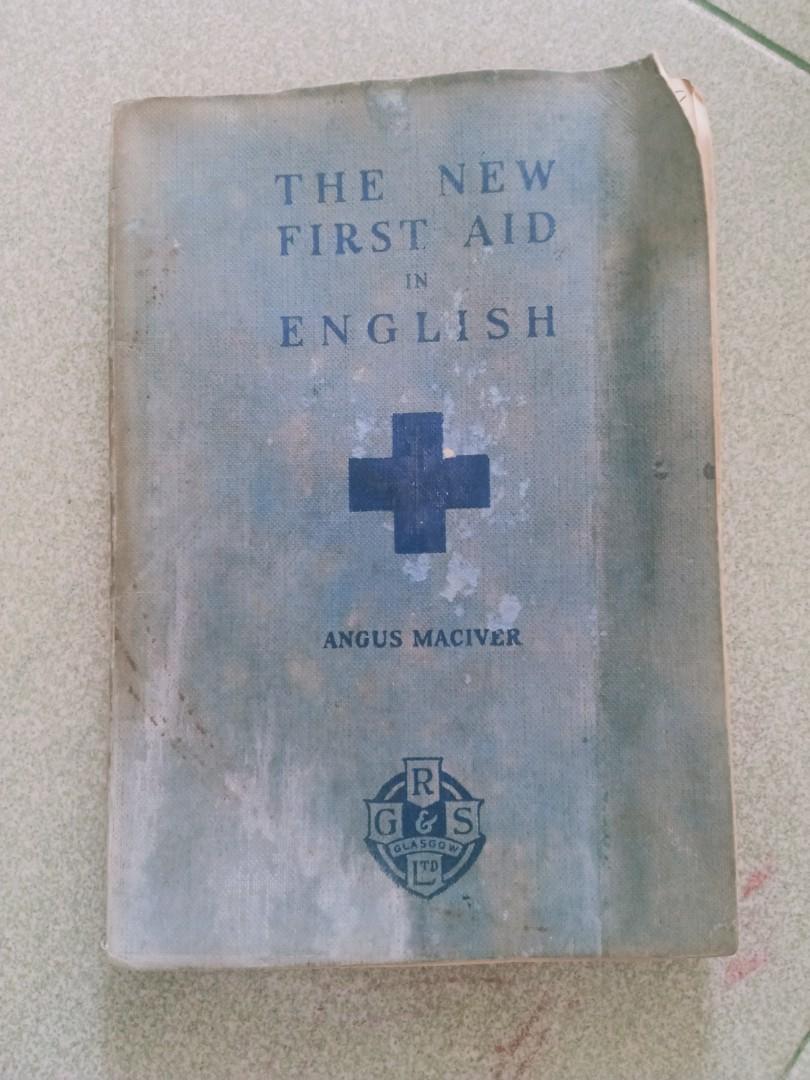 Vintage Book, The New First Aid in English by Angus Maciver., Hobbies
