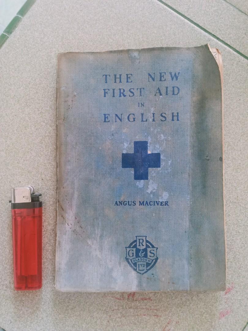 Vintage Book, The New First Aid in English by Angus Maciver., Hobbies