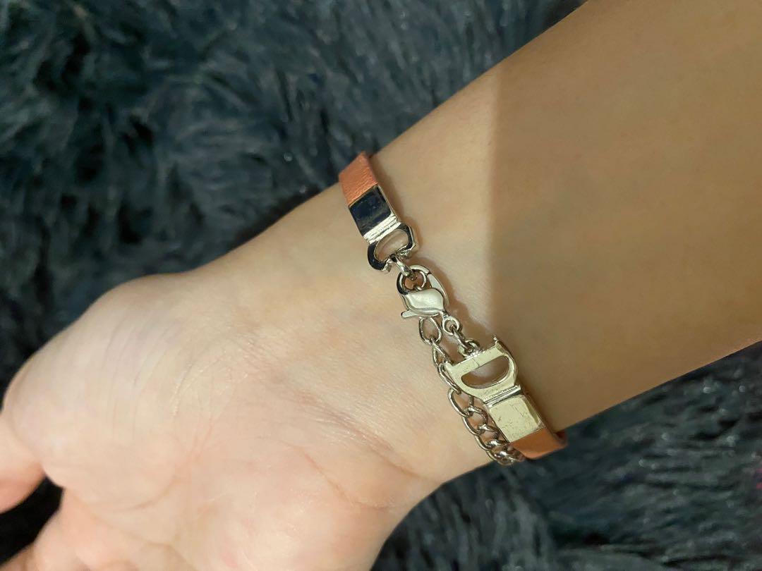 Vintage Christian Dior Bracelet (Pink), Luxury, Accessories on Carousell