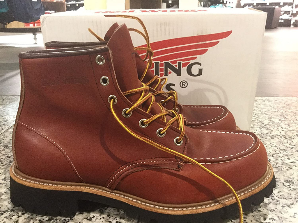 Work Boots Red Wing Lifestyle 6Inch Classic Round Toe Brown 8135 