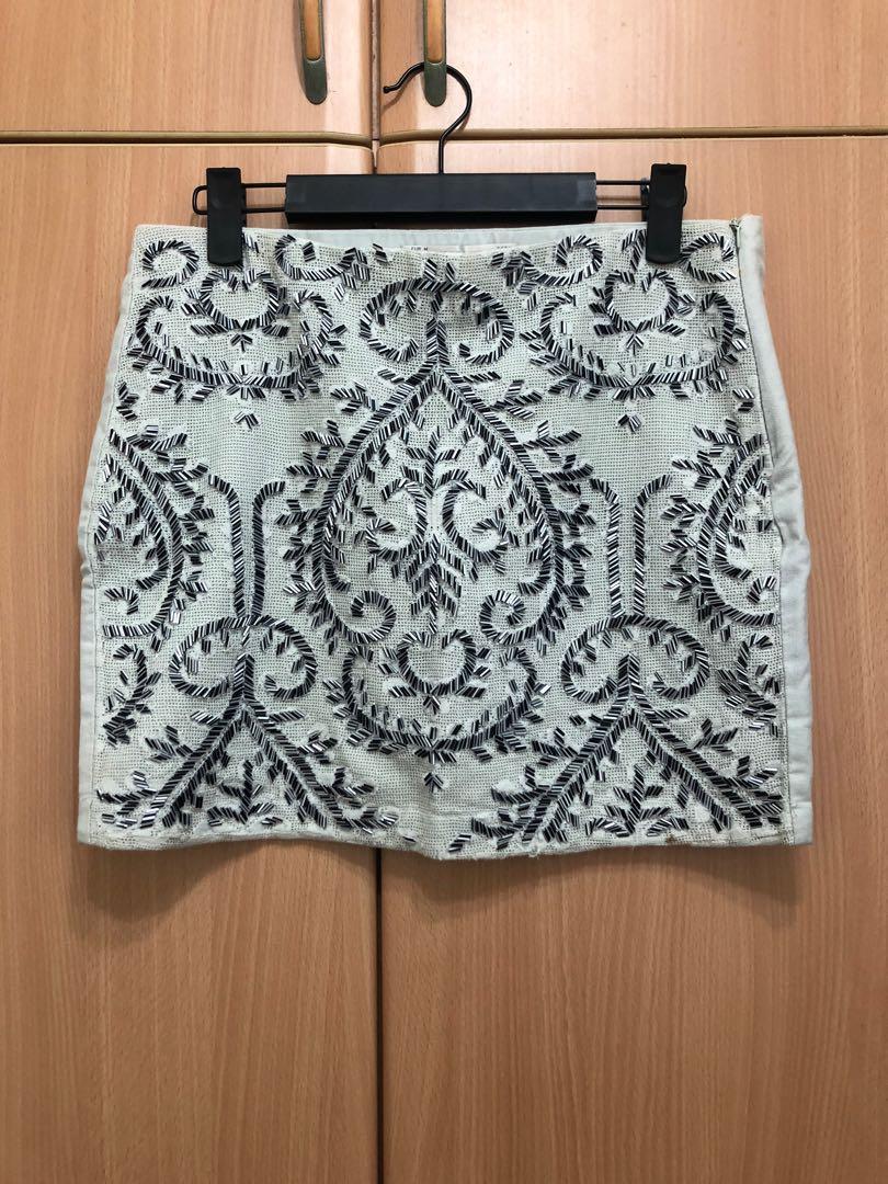 ZARA Embellished Bandage Skirt Women s Fashion Bottoms Skirts on Carousell