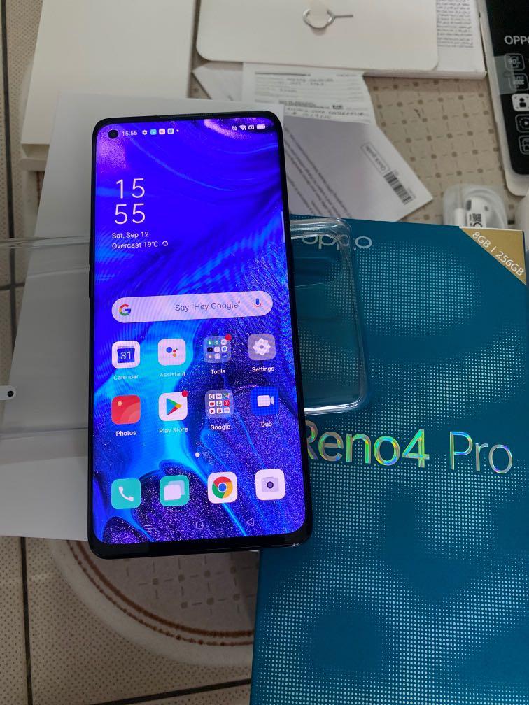 1 Day Old Oppo Reno 4 Pro Black Fullset Mobile Phones Tablets Android Phones Oppo On Carousell