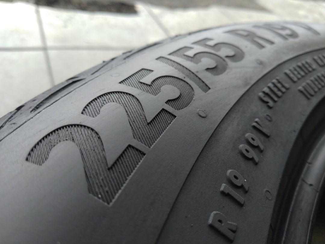 225/55/19 225/55R19 CONTINENTAL ULTRACONTACT UC6 SUV USED TYRE TAYAR ...