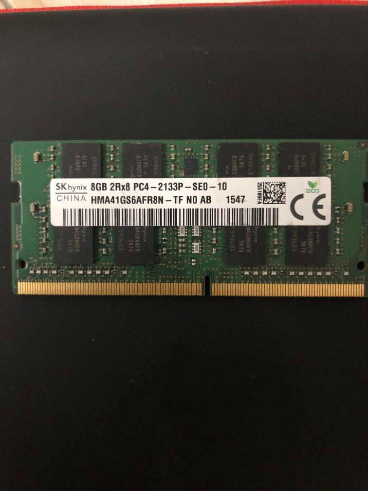 8gb Ddr4 Laptop Ram 2133mhz Electronics Computer Parts Accessories On Carousell