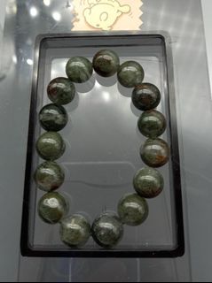 配飾類: #12.6mm 老礦滿景 綠幽靈手鏈(912-3)64244632927107110