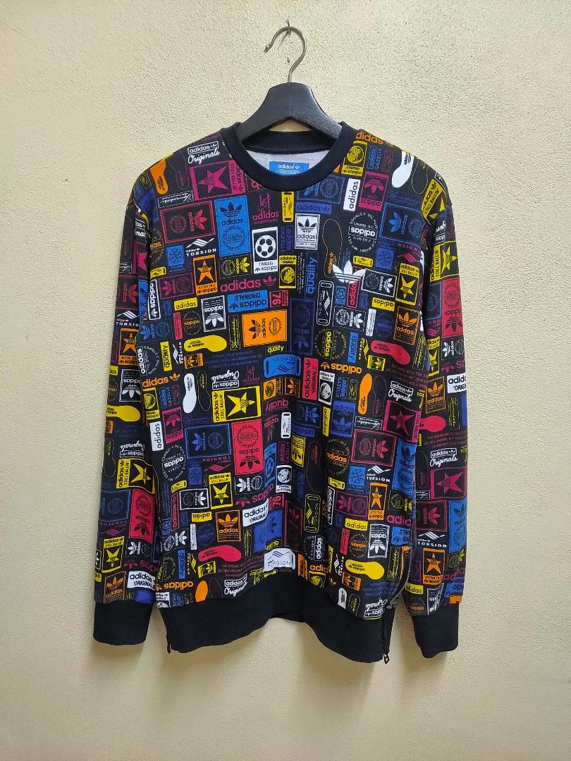 Adidas sweatshirt multicolor top