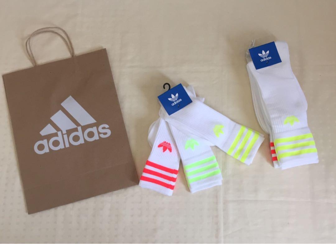 adidas solid crew socks 3 pairs