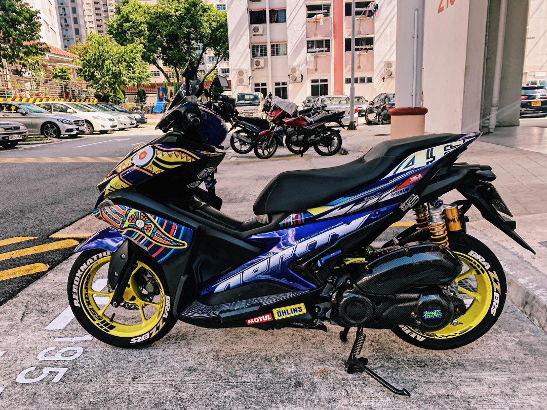 Yamaha Aerox, Motorcycles, Motorcycles for Sale, Class 2B on Carousell