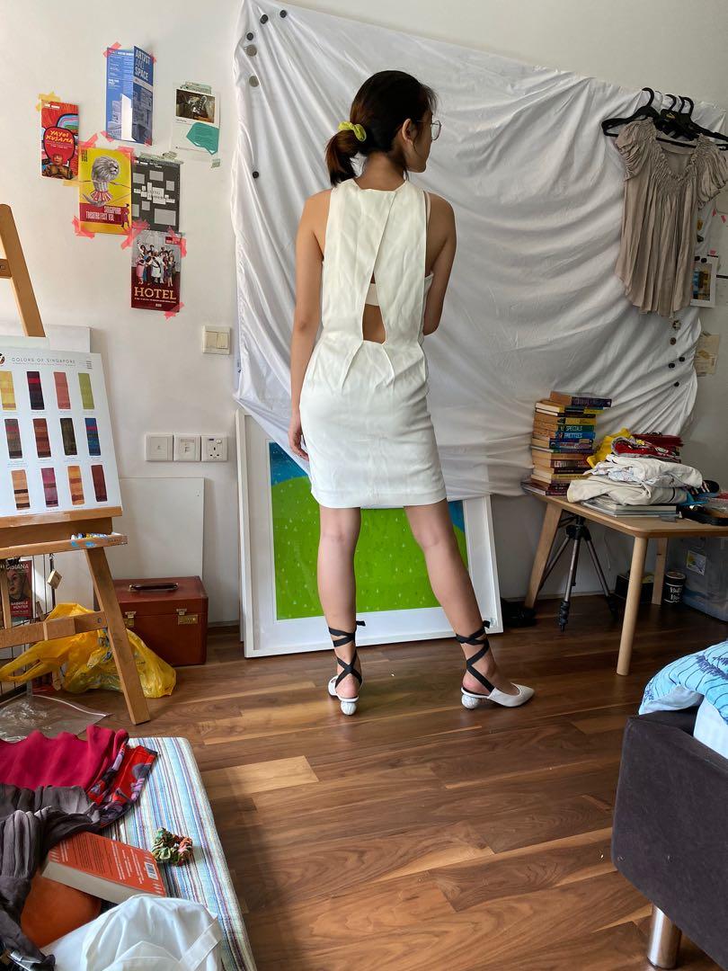 Alexander wang white on sale dress