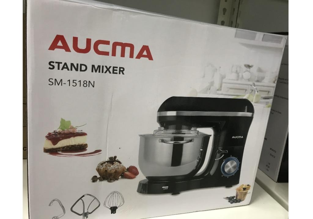 Aucma Stand mixer SM1518N 6.2 L Stainless Steel Mixing Bowl, 6 Speed