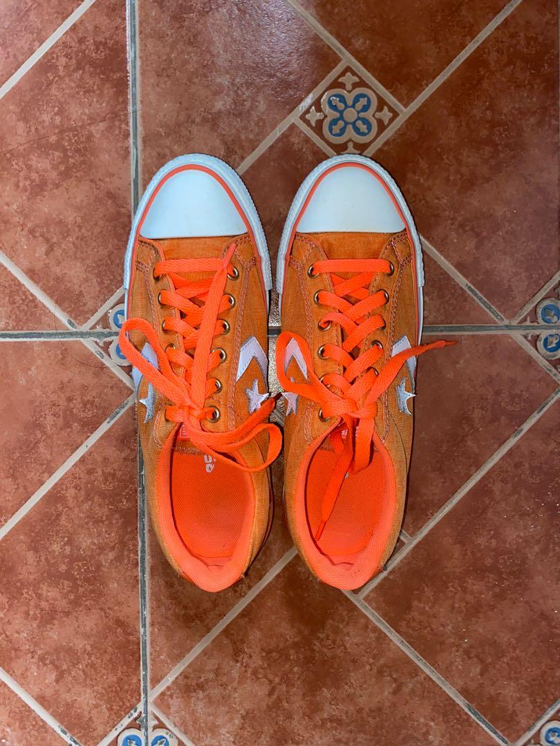 Converse all deals star neon orange