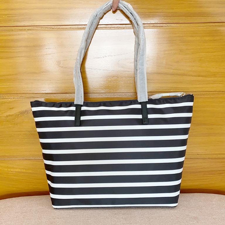 Kate spade black hotsell and white tote