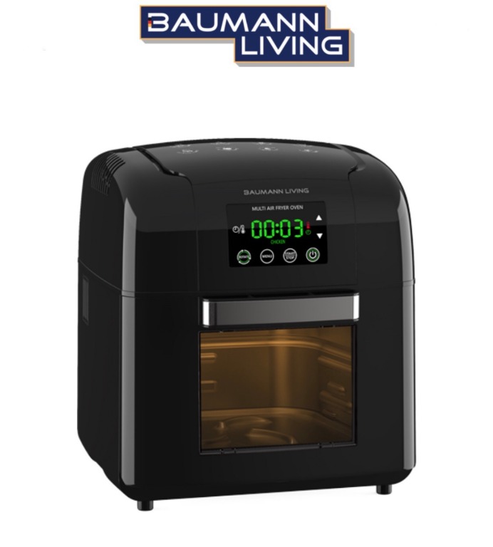 Baumann Living Multi Air Fryer with Rotisserie, Furniture & Home Living