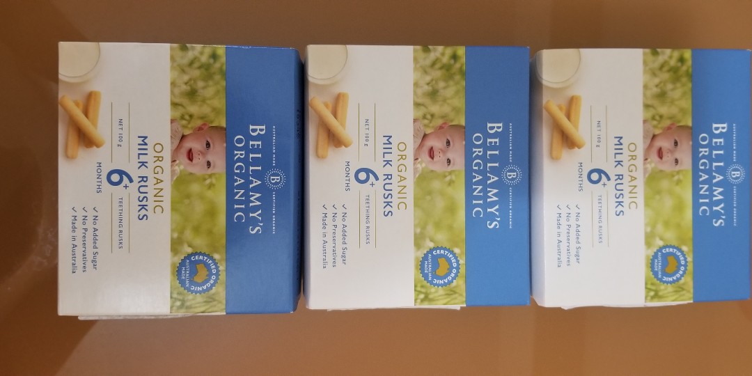 bellamy organic milk rusk