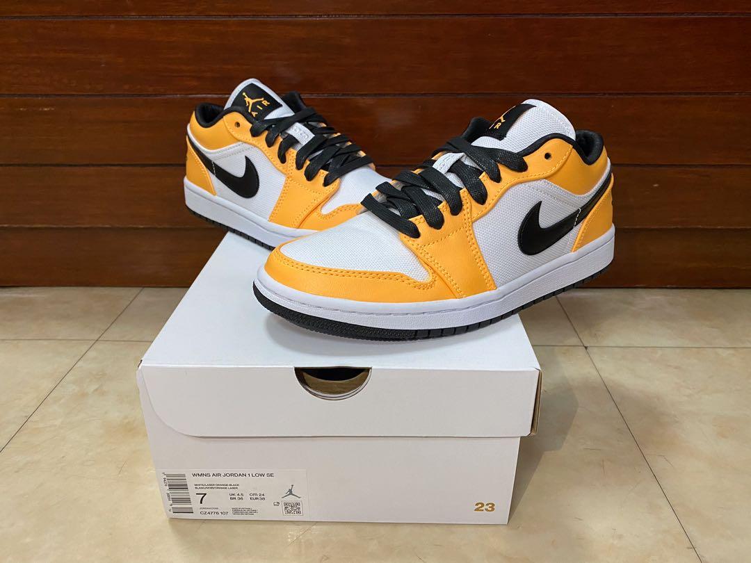 orange jordan 1 size 7