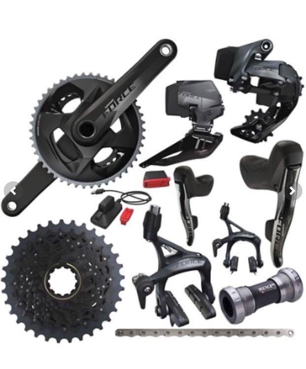 BNIB SRAM Force eTap AXS 2x12Sp Complete Road Groupset 2020 Black 170mm 48 35T 10 33 Sports Equipment Bicycles Parts Parts Accessories on Carousell