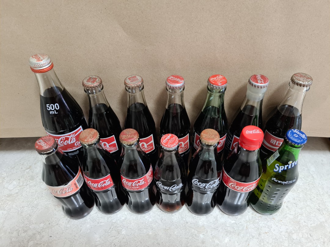 COKE BOTTLES VARIOUS COUNTRIES, Food & Drinks, Alcoholic Beverages on Carousell