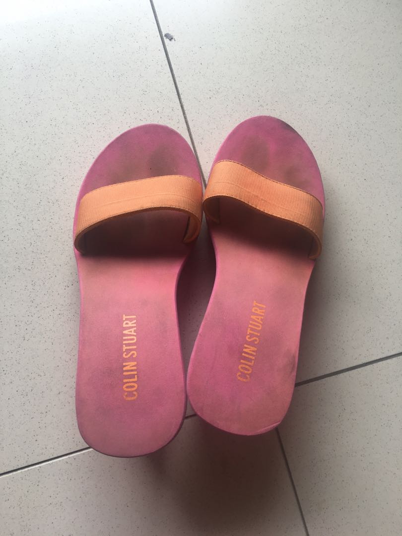 colin stuart wedge flip flops