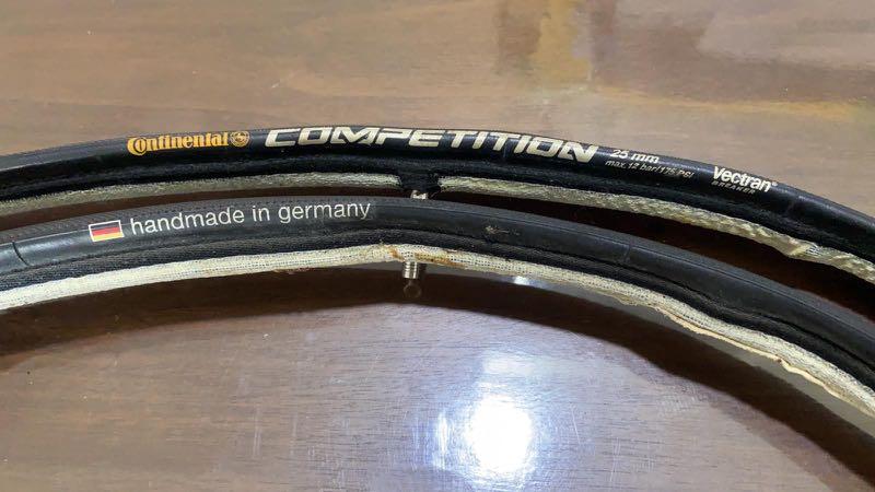 Continental Competition tubular tyres, Sports Equipment, Bicycles  Parts,  Parts  Accessories on Carousell