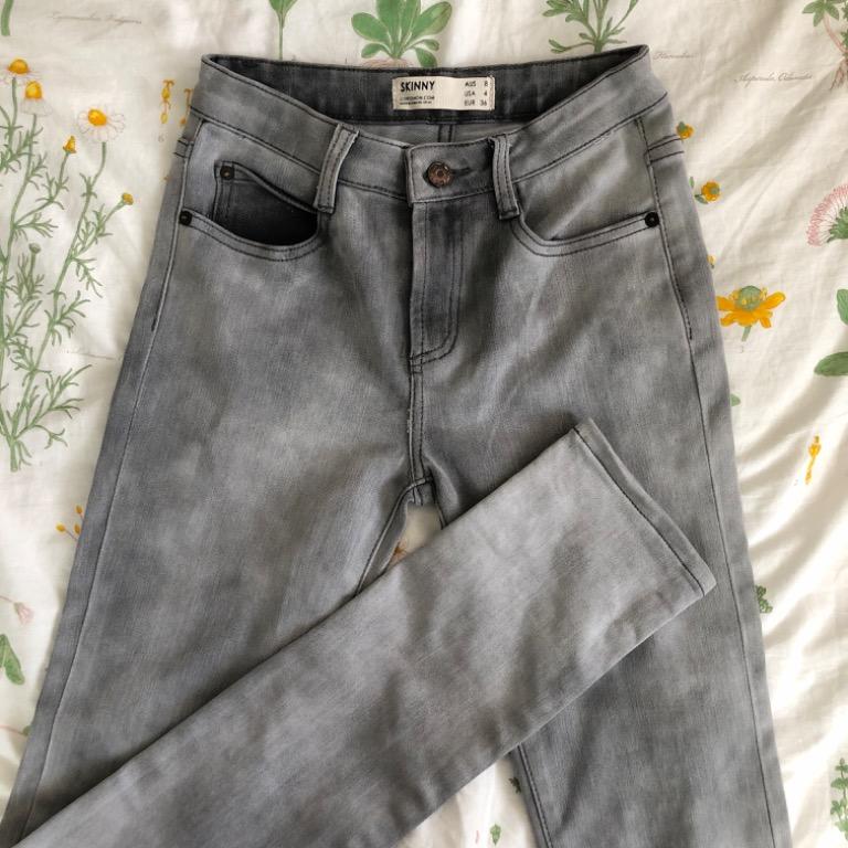 gray wash jeans womens