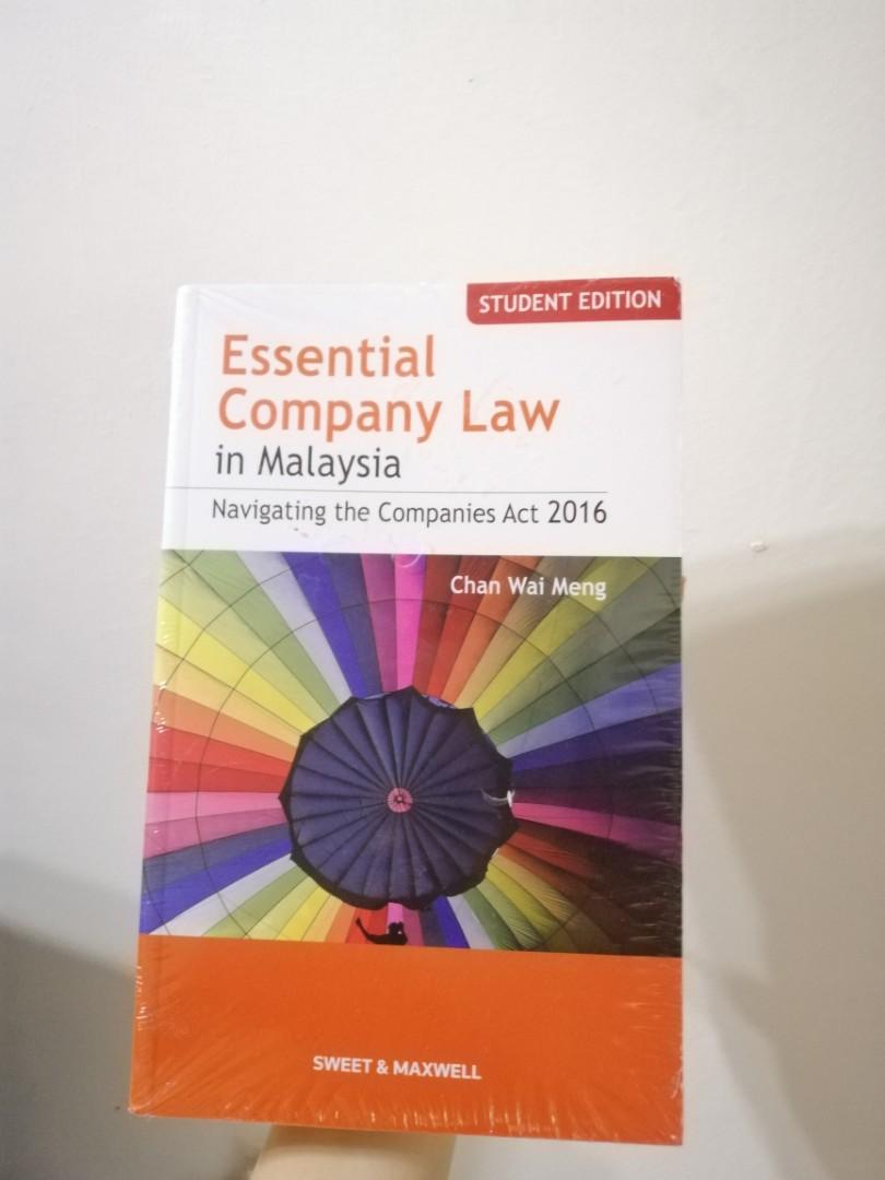 Essential Company Law Navigating The Companies Act 2016 By Chan Wai Meng Textbooks On Carousell