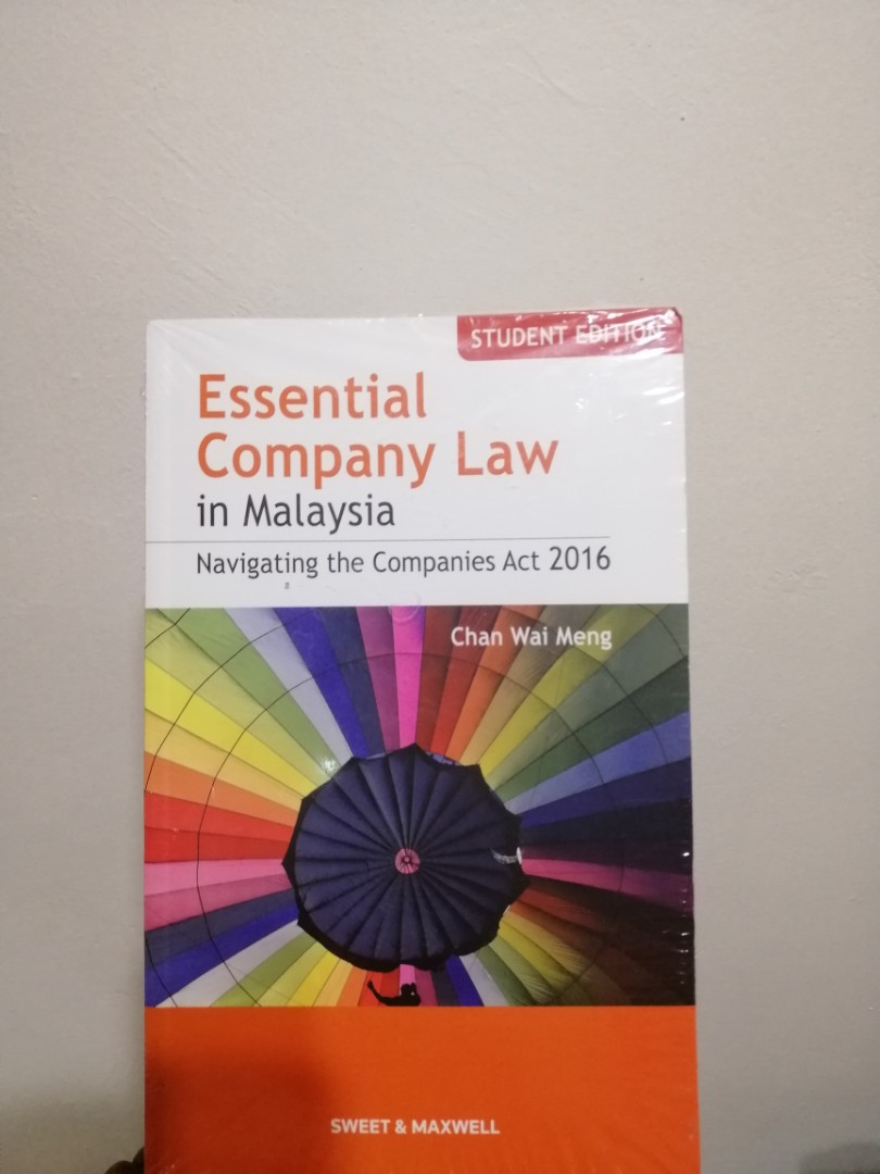 Essential Company Law Navigating The Companies Act 2016 By Chan Wai Meng Textbooks On Carousell