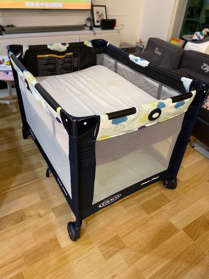 Graco playpen mattress deals size