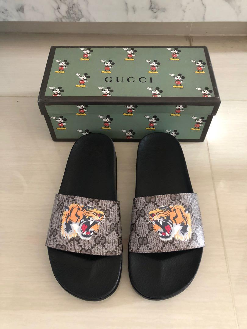 Gucci slides deals thick sole