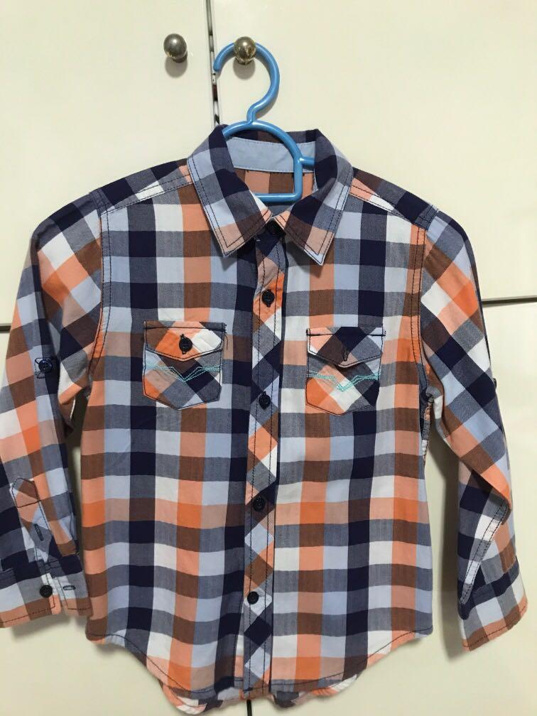 long sleeve shirt under button down