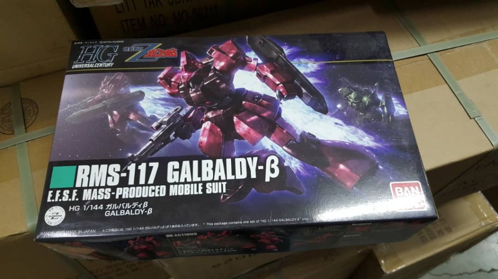 Gundam Rms 117 Galbaldy Beta Hguc 1 144 Gunpla Bandai Toys Games Action Figures Collectibles On Carousell