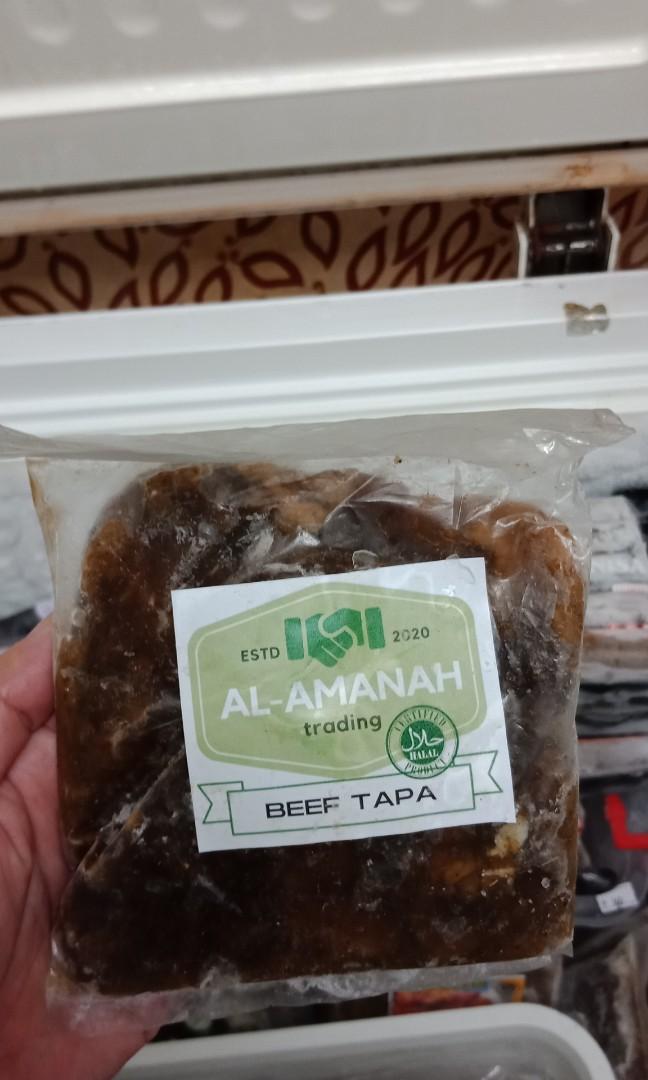 Halal Beef Tapa by Al Amanah (Category: Local Eats) located in Manila. Submitted by arajenterprises (Listing ID 1034789779, Image 3). Description: *Al Amanah Beef tapa 250g 180.00 *Guaranteed Halal 100% *Beef with less fats *No preservatives *Made by Muslim Brother of Al Amanah trading See our store Ameena's Halal Corner located 730 Earnshaw St. Sampaloc Manila *discount for reseller minimum of 10 orders #halalgoods #supporthalal.