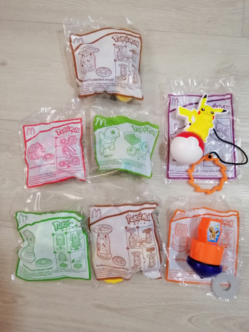 McDonald happy Meal Toys Pokemon, Hobbies & Toys, Toys & Games on Carousell
